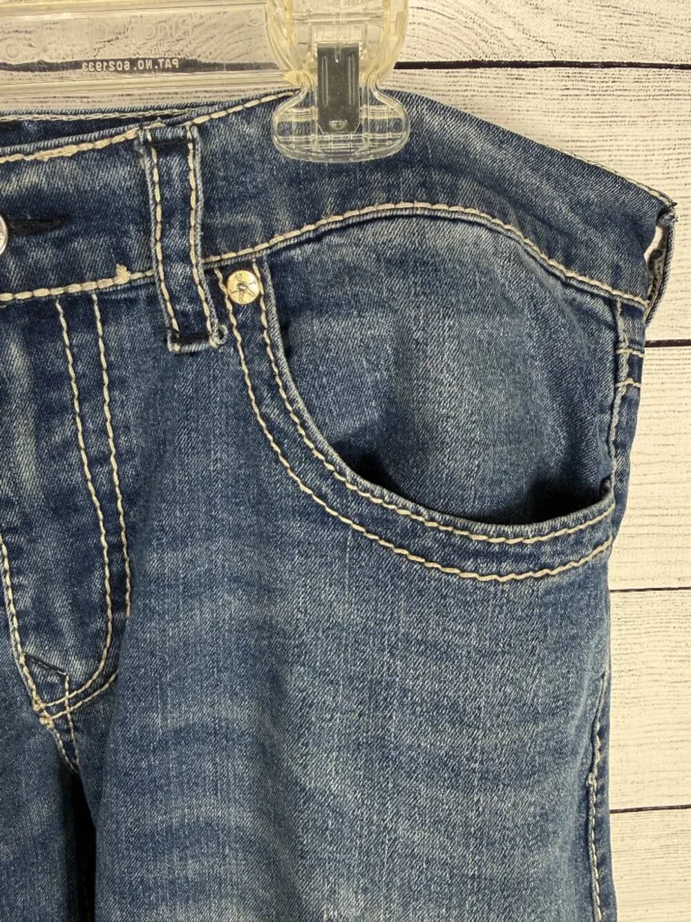True Religion Ricky Relaxed Straight Jeans Size 36